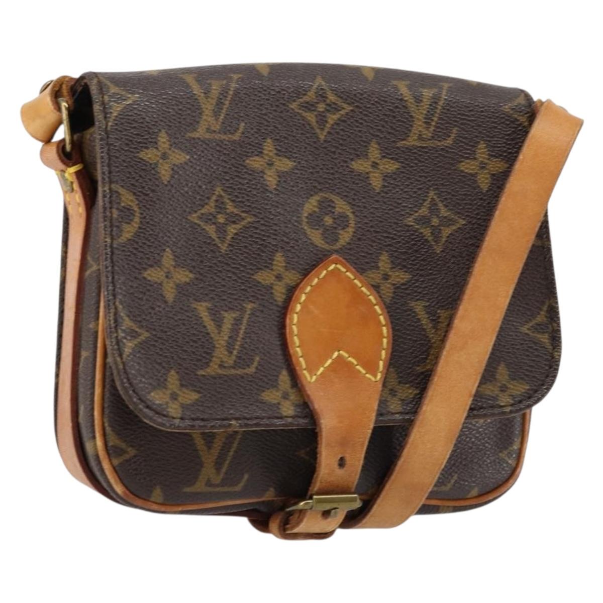 LOUIS VUITTON Monogram Cartouchiere PM Shoulder Bag M51254 LV Auth bs31074