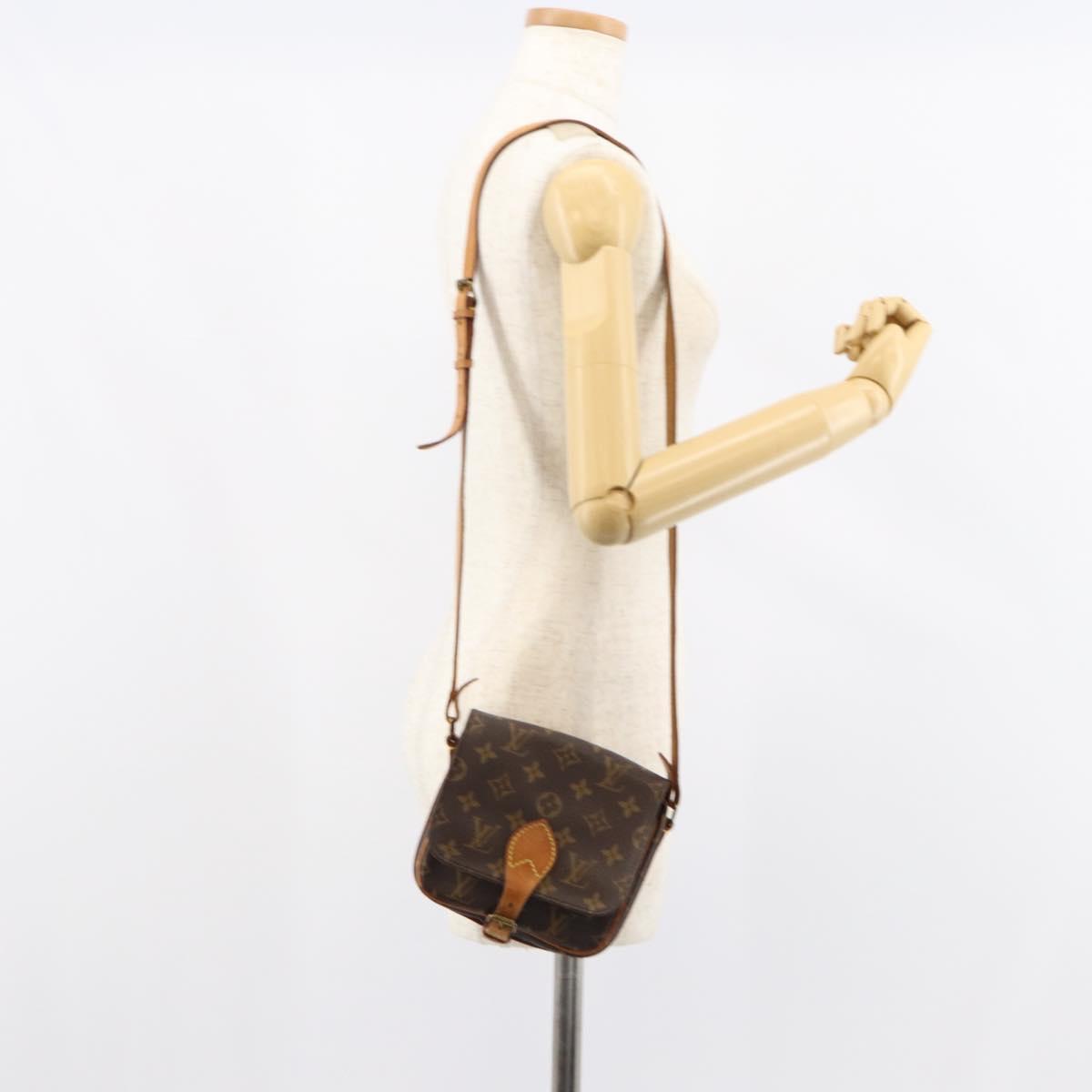 LOUIS VUITTON Monogram Cartouchiere PM Shoulder Bag M51254 LV Auth bs31074