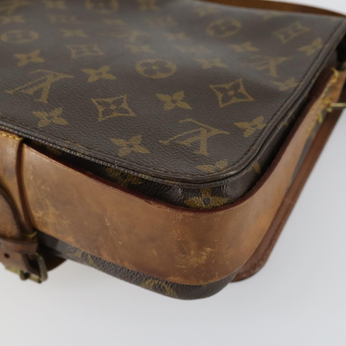 LOUIS VUITTON Monogram Cartouchiere MM Shoulder Bag M51253 LV Auth bs31075
