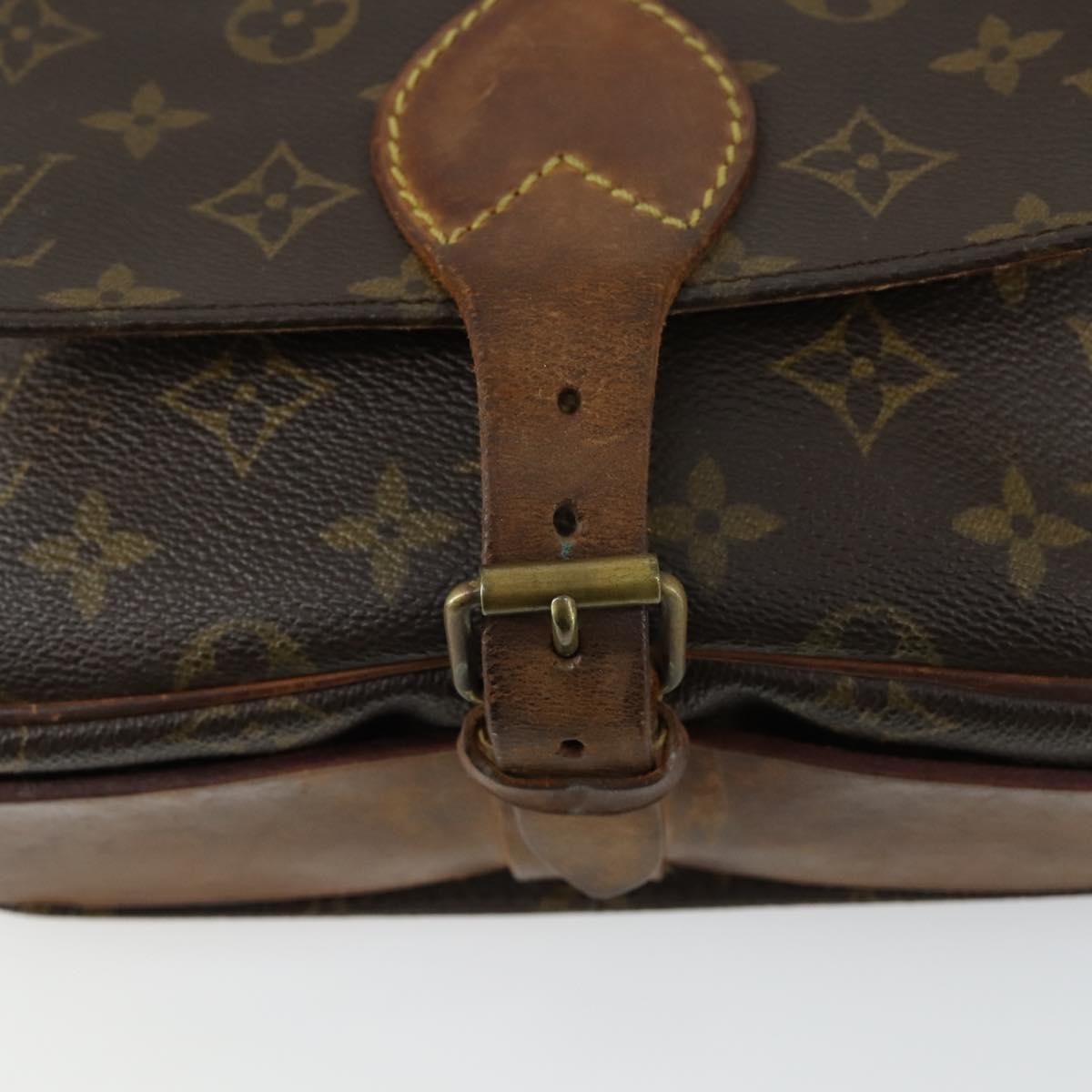 LOUIS VUITTON Monogram Cartouchiere MM Shoulder Bag M51253 LV Auth bs31075