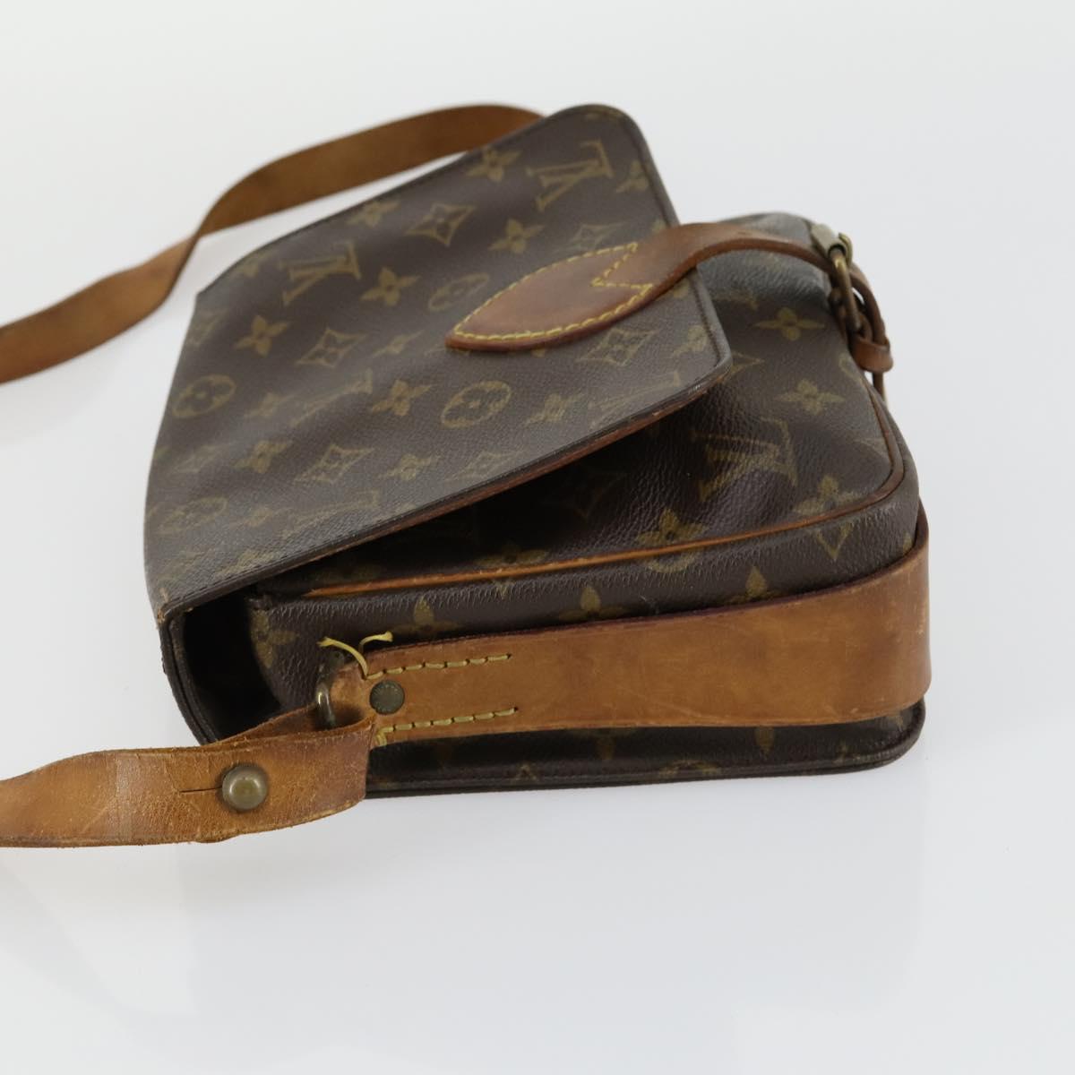 LOUIS VUITTON Monogram Cartouchiere MM Shoulder Bag M51253 LV Auth bs31075