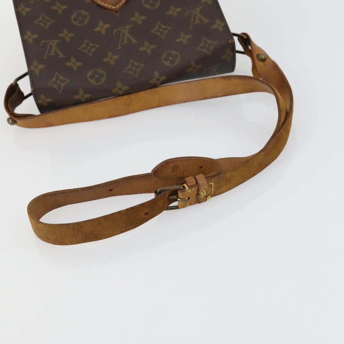 LOUIS VUITTON Monogram Cartouchiere MM Shoulder Bag M51253 LV Auth bs31075