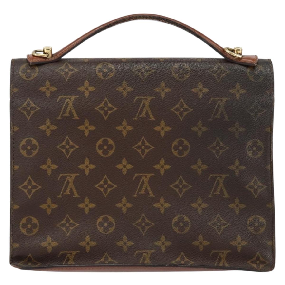 LOUIS VUITTON Monogram Monceau 28 Hand Bag M51185 LV Auth bs31077