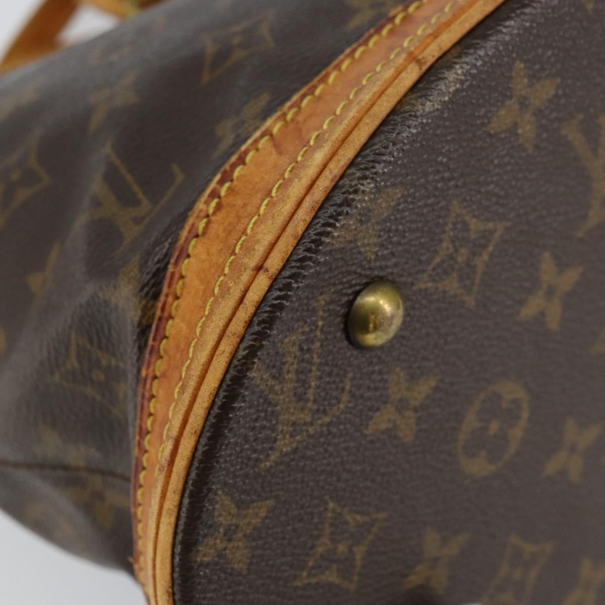 LOUIS VUITTON Monogram Bucket PM Shoulder Bag M42238 LV Auth bs31078