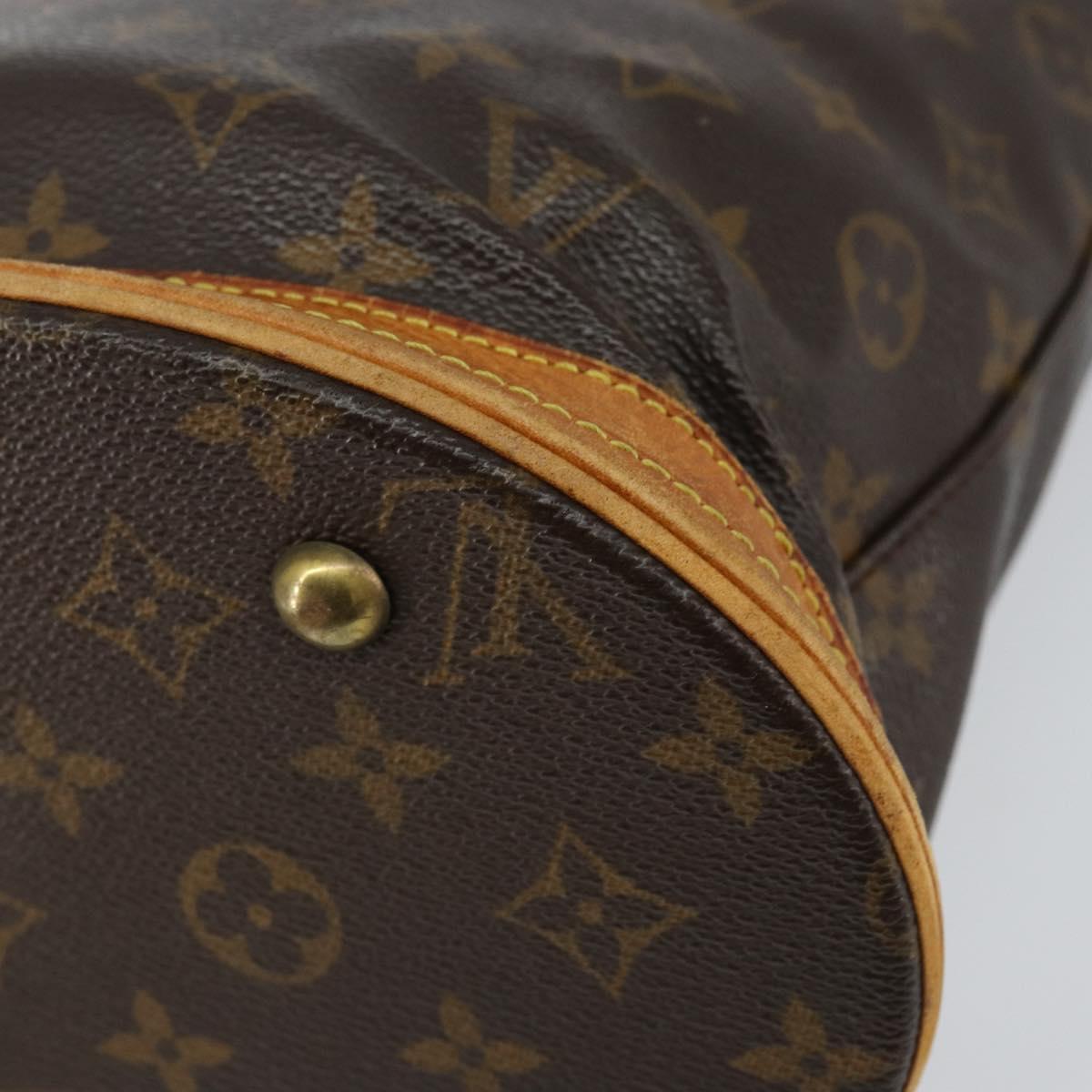 LOUIS VUITTON Monogram Bucket PM Shoulder Bag M42238 LV Auth bs31078