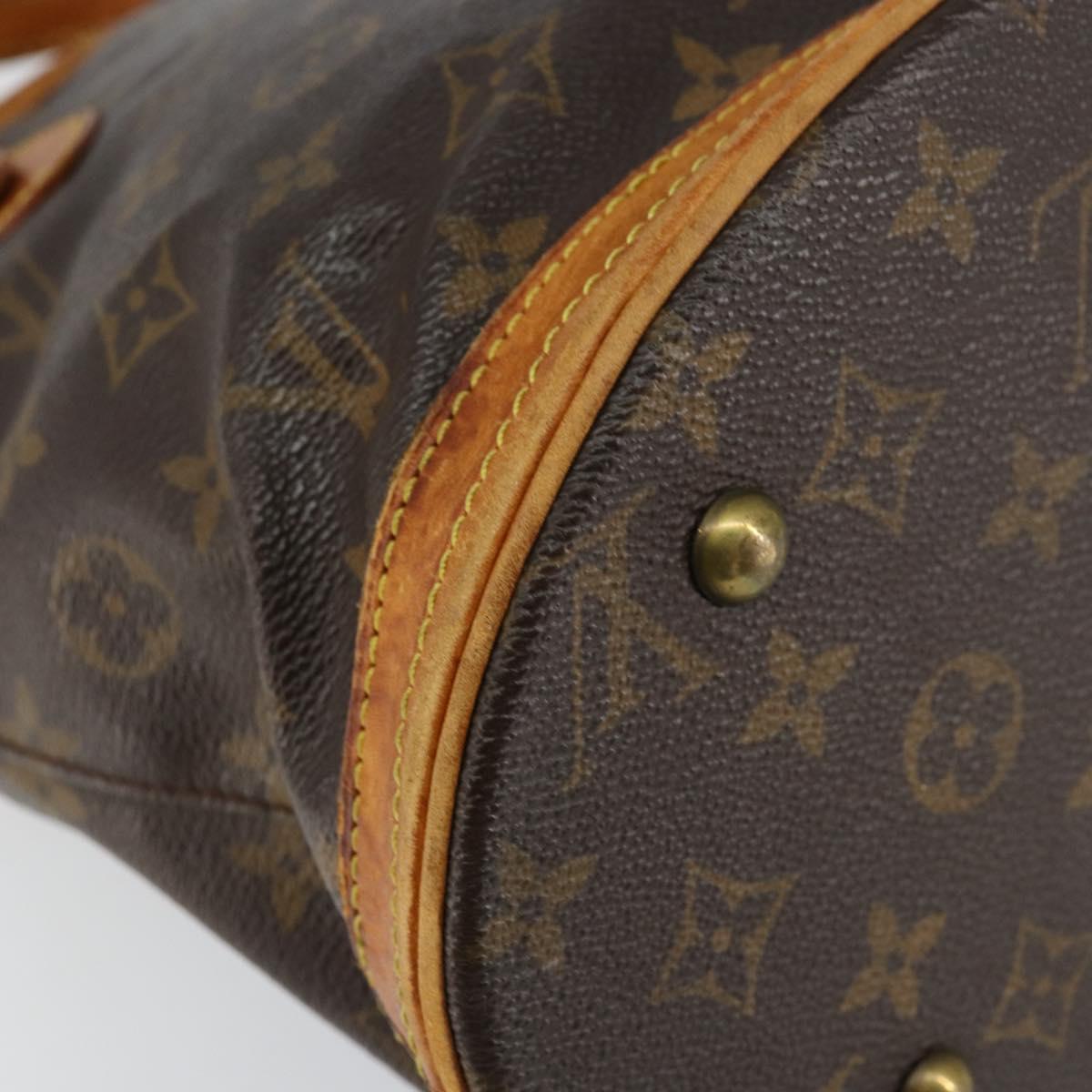 LOUIS VUITTON Monogram Bucket PM Shoulder Bag M42238 LV Auth bs31078