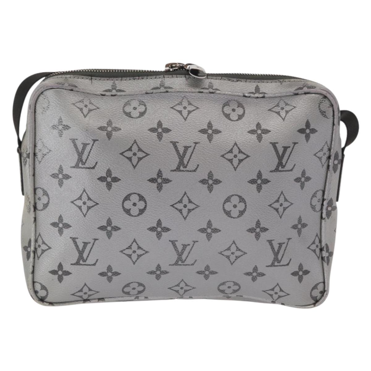LOUIS VUITTON Monogram Reflect Messenger PM Bag Silver M43859 LV Auth bs31079
