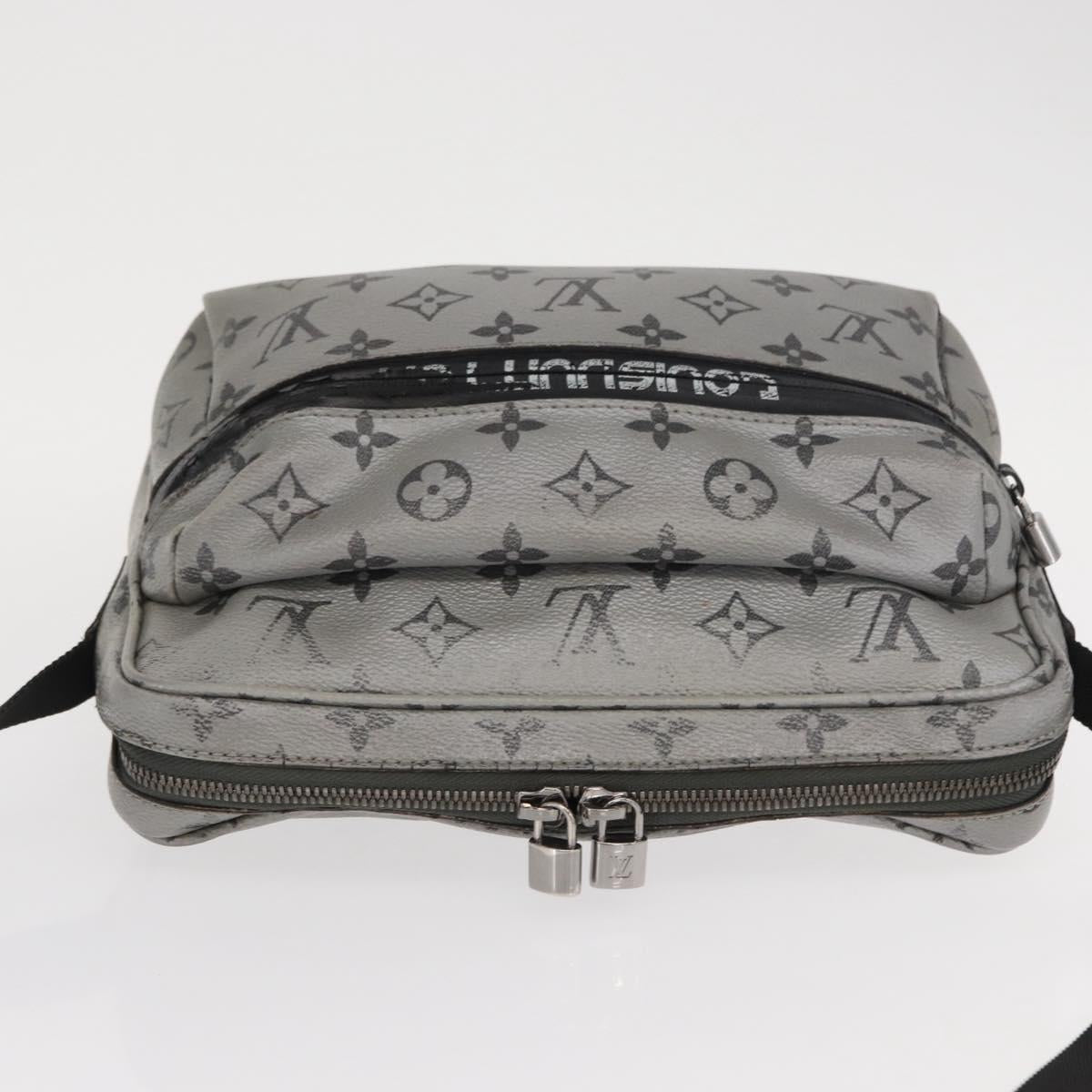 LOUIS VUITTON Monogram Reflect Messenger PM Bag Silver M43859 LV Auth bs31079