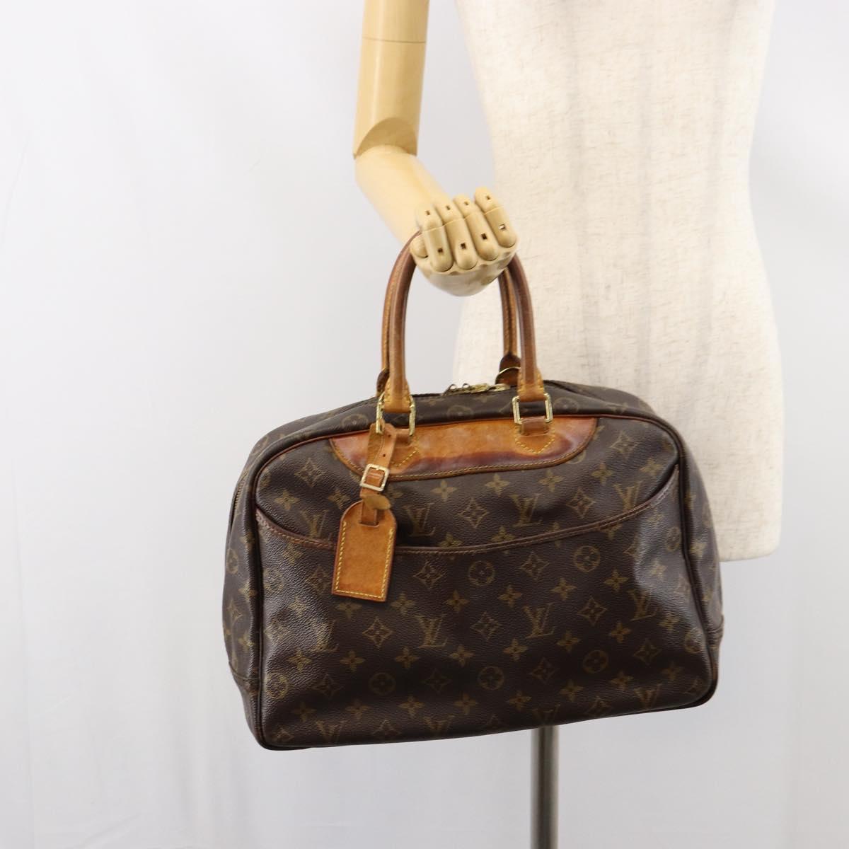 LOUIS VUITTON Monogram Deauville Hand Bag M47270 LV Auth bs31089