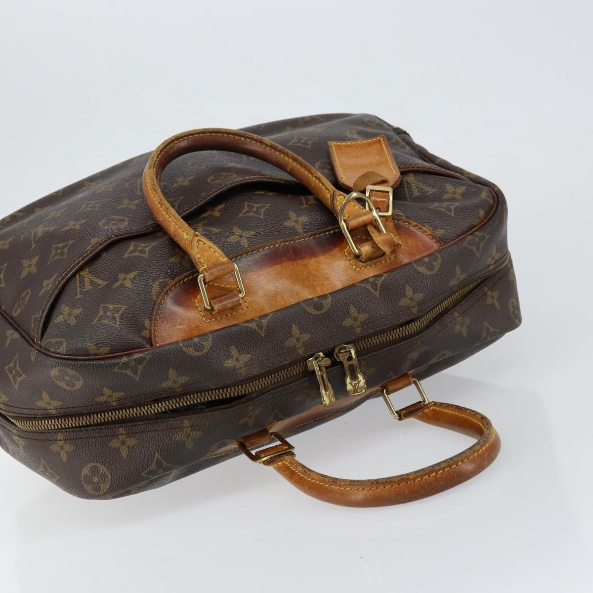 LOUIS VUITTON Monogram Deauville Hand Bag M47270 LV Auth bs31089