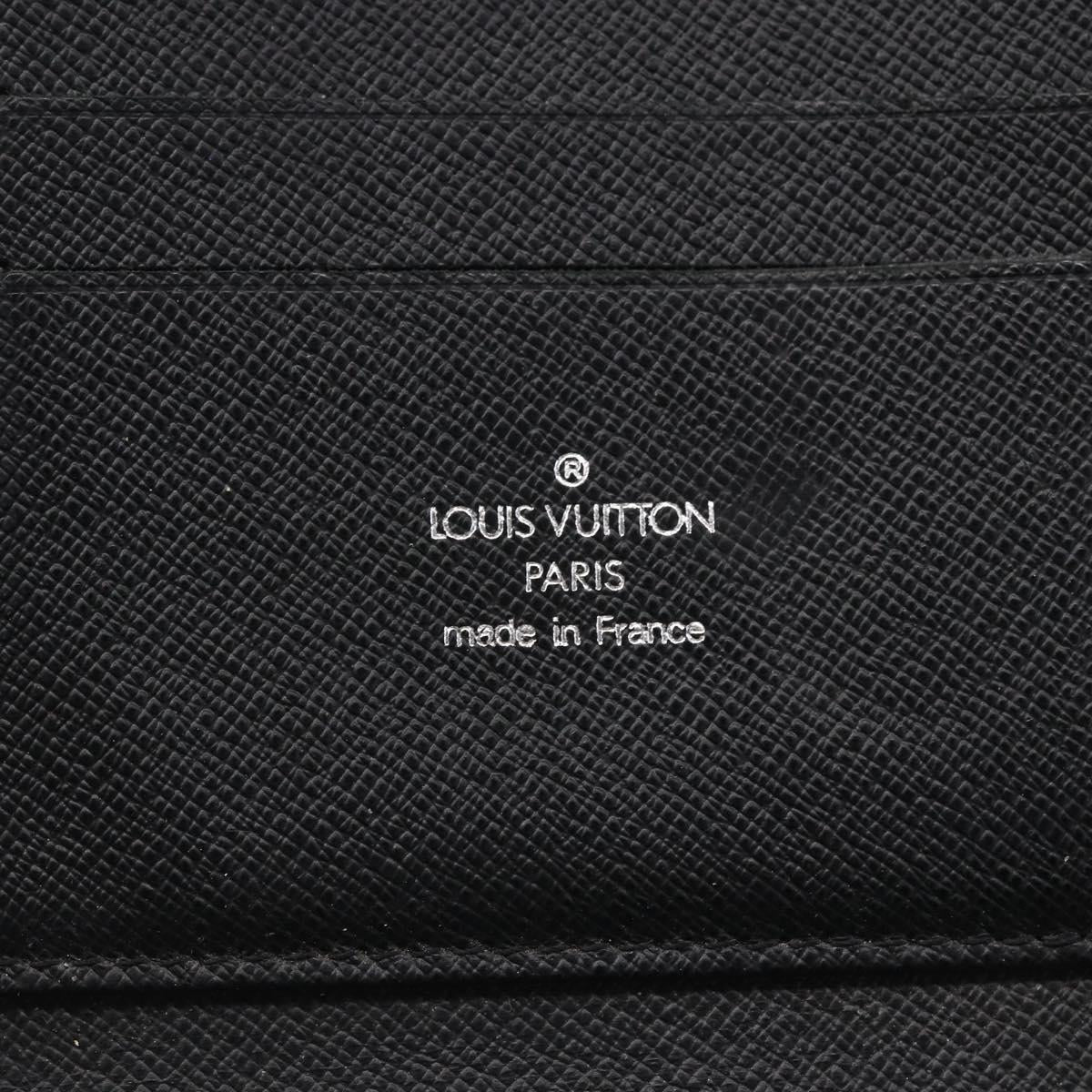 LOUIS VUITTON Organizer Atholl Travel Case Black M63042 LV Auth bs31096