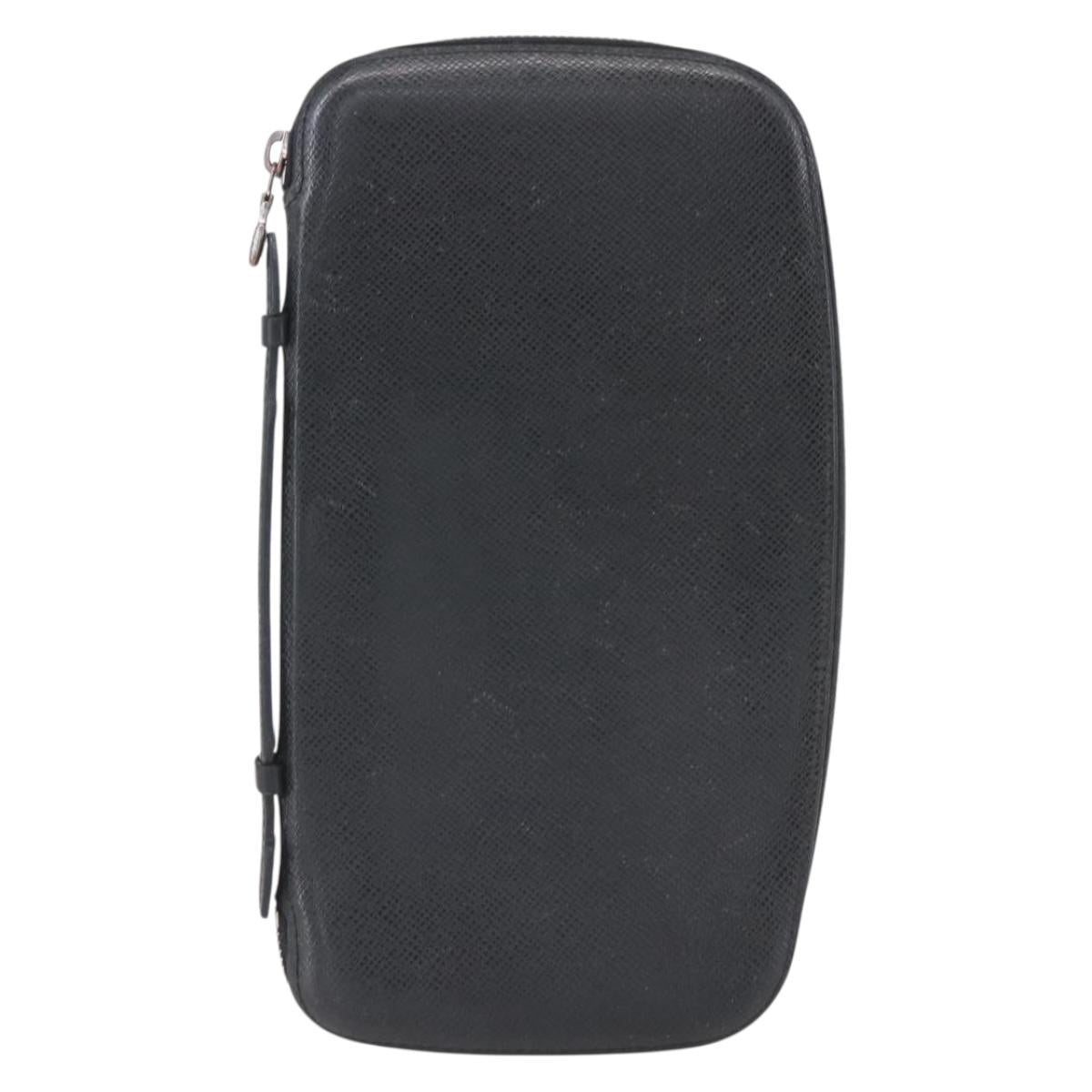 LOUIS VUITTON Organizer Atholl Travel Case Black M63042 LV Auth bs31096