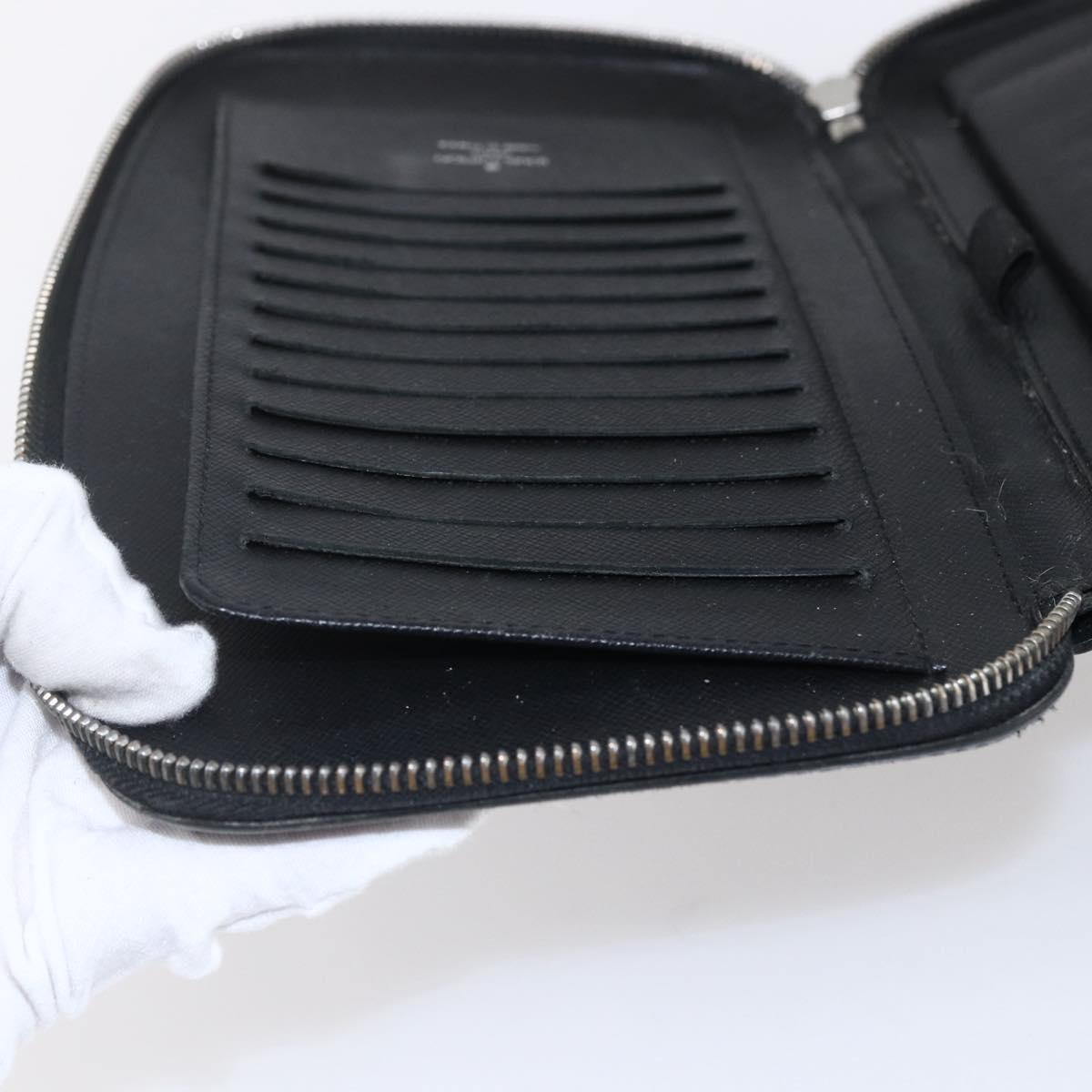 LOUIS VUITTON Organizer Atholl Travel Case Black M63042 LV Auth bs31096