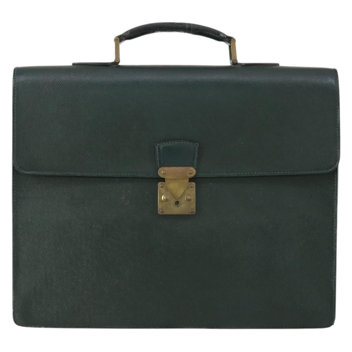 LOUIS VUITTON Taiga Serviette Moskova Business Bag Epicea M30034 LV Auth bs31098