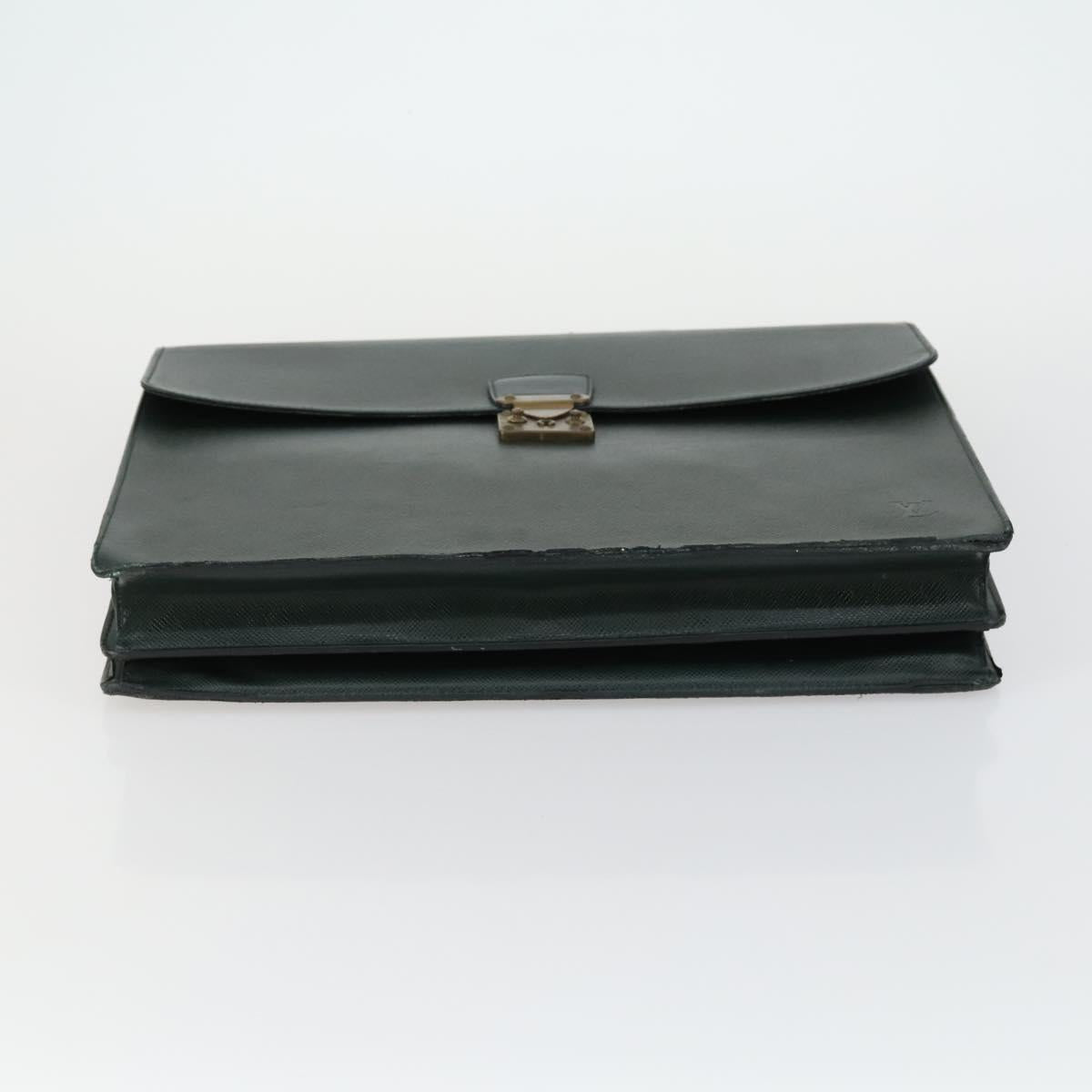 LOUIS VUITTON Taiga Serviette Moskova Business Bag Epicea M30034 LV Auth bs31098