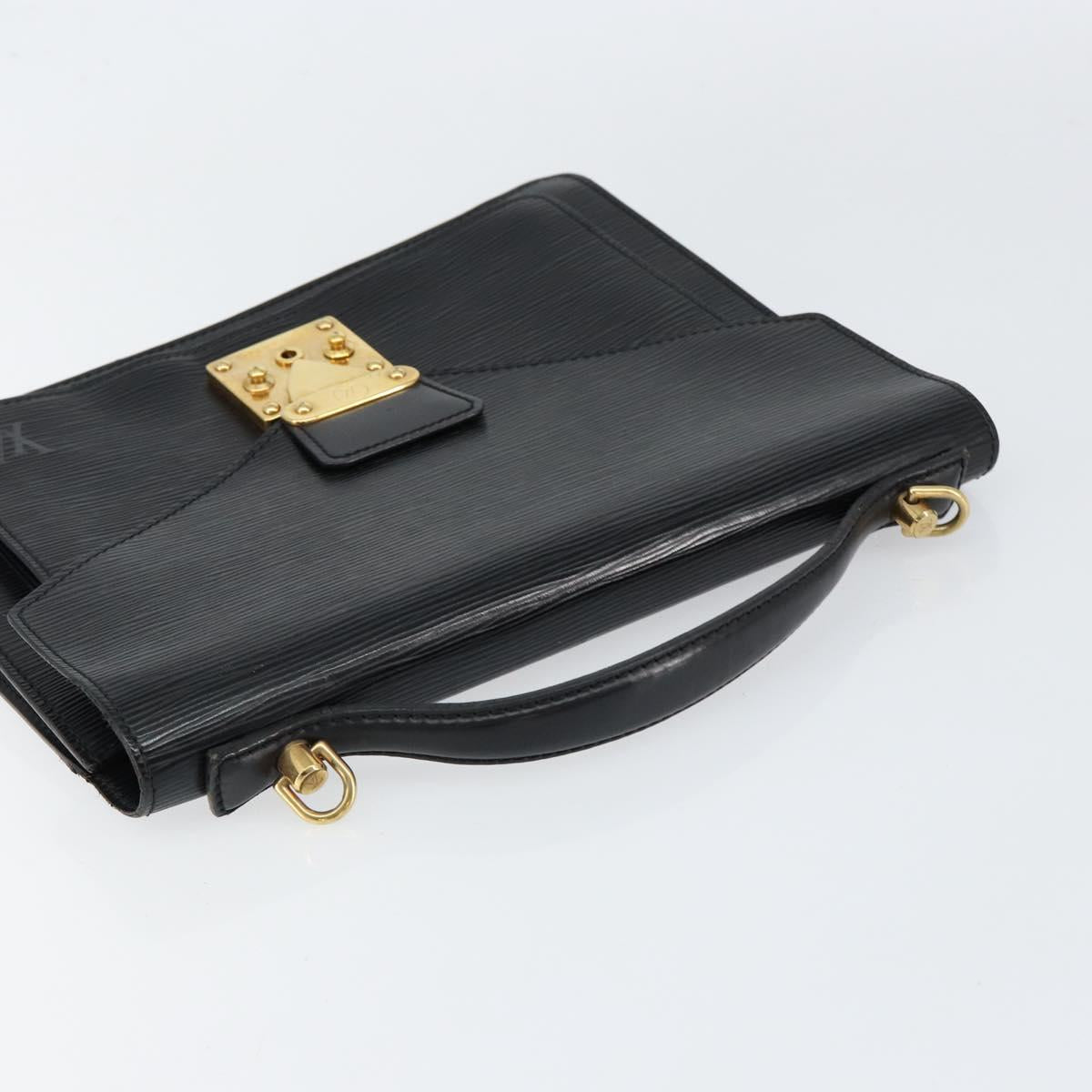 LOUIS VUITTON Epi Monceau 28 Hand Bag Black M52122 LV Auth bs31100