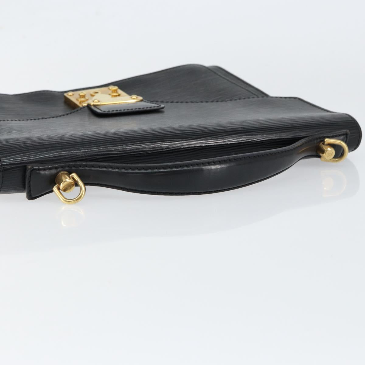LOUIS VUITTON Epi Monceau 28 Hand Bag Black M52122 LV Auth bs31100