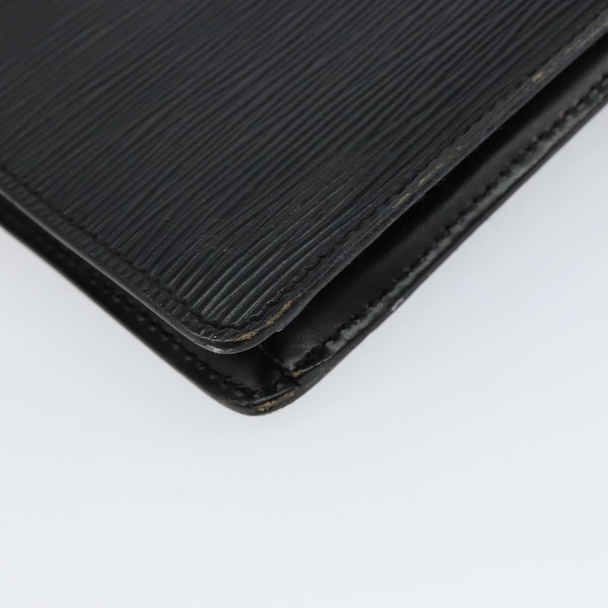 LOUIS VUITTON Epi Serie Dragonne Clutch Bag Black Noir M52612 LV Auth bs31101