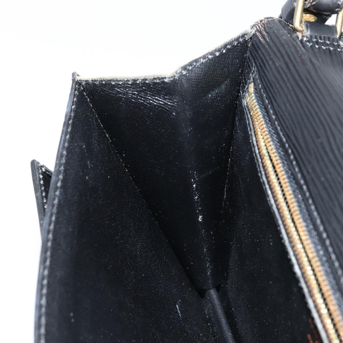 LOUIS VUITTON Epi Serie Dragonne Clutch Bag Black Noir M52612 LV Auth bs31101