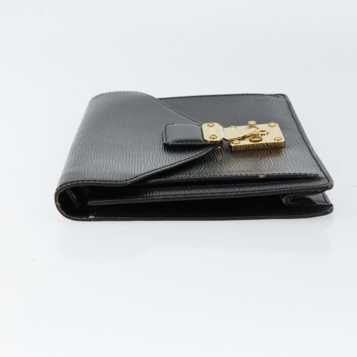 LOUIS VUITTON Epi Serie Dragonne Clutch Bag Black Noir M52612 LV Auth bs31101