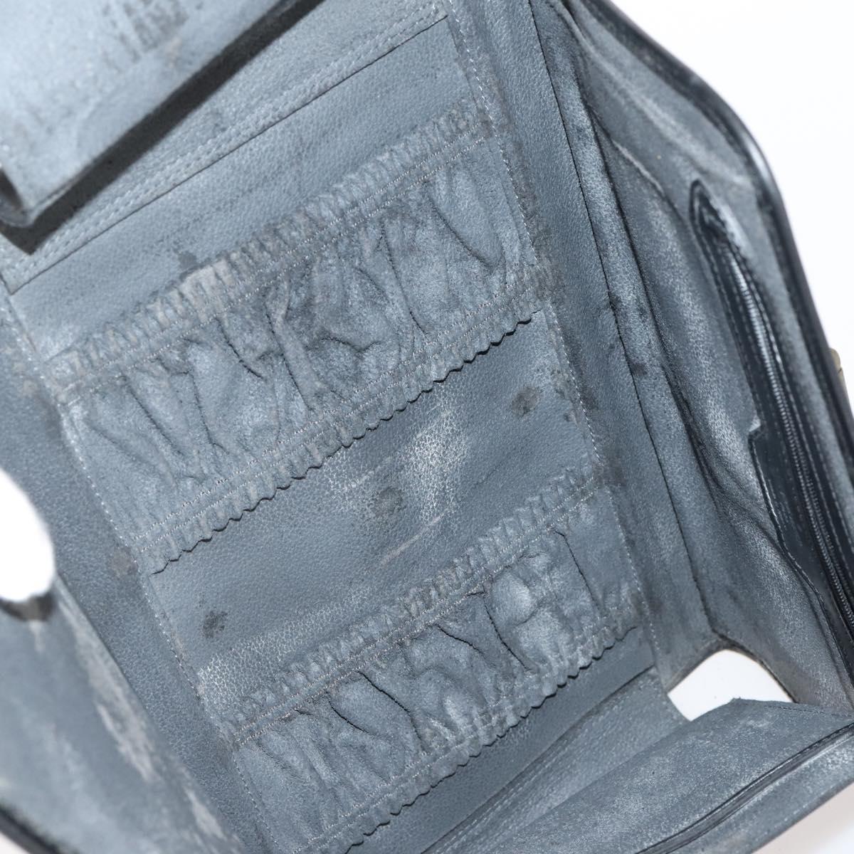 LOUIS VUITTON Epi Trousse Priant Clutch Bag Black M48372 LV Auth bs31102