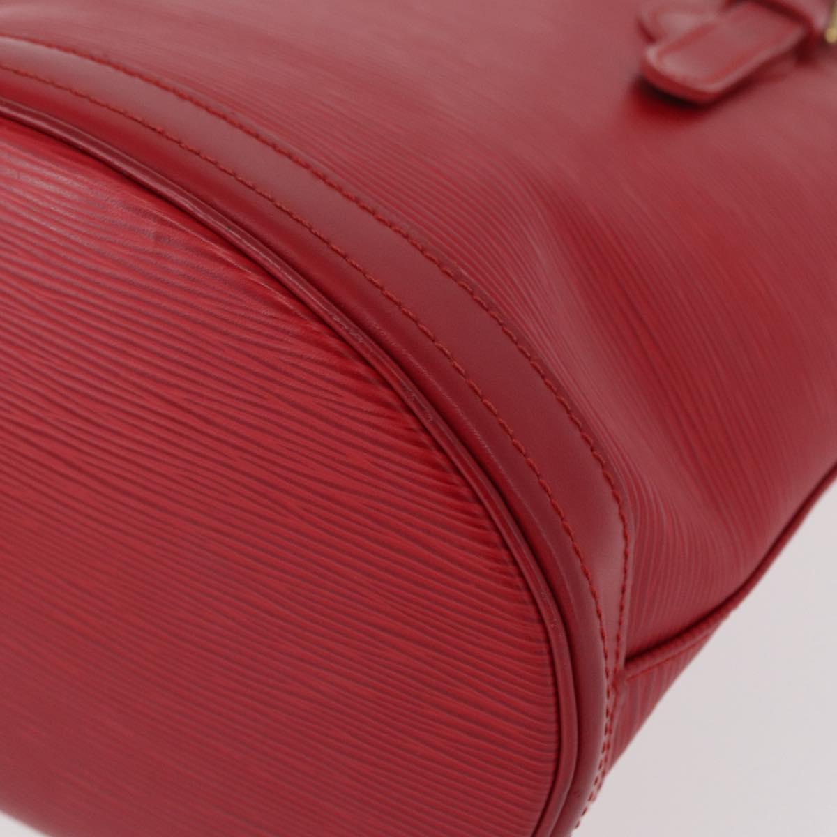 LOUIS VUITTON Epi Bucket PM Shoulder Bag Red M5899E LV Auth bs31103