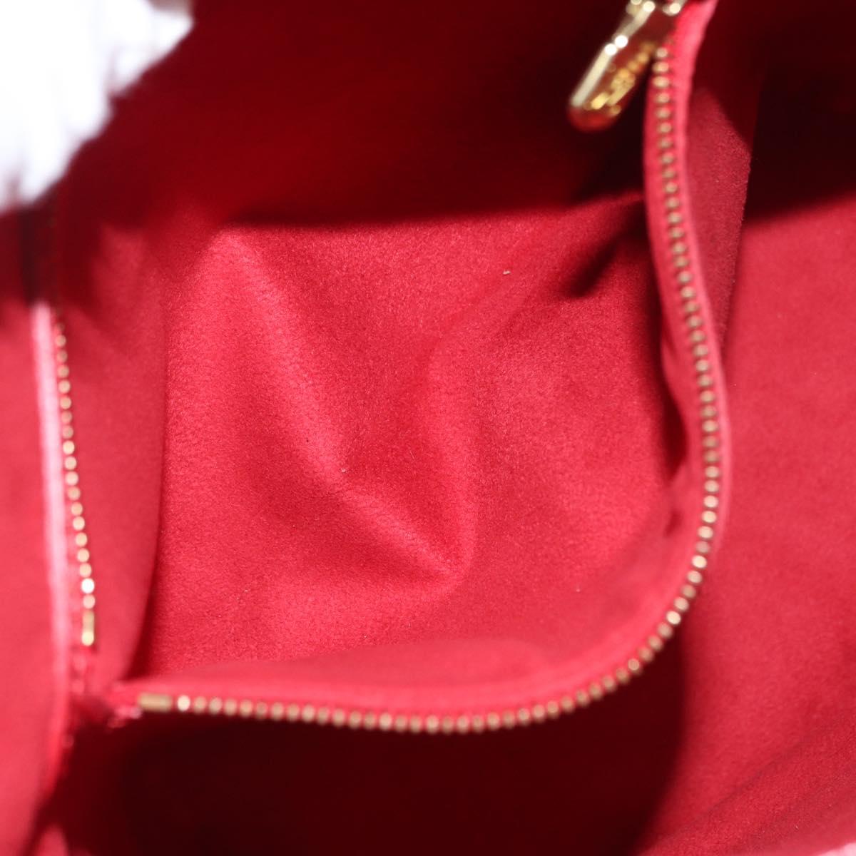 LOUIS VUITTON Epi Bucket PM Shoulder Bag Red M5899E LV Auth bs31103