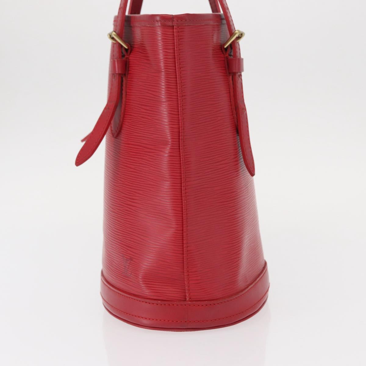 LOUIS VUITTON Epi Bucket PM Shoulder Bag Red M5899E LV Auth bs31103