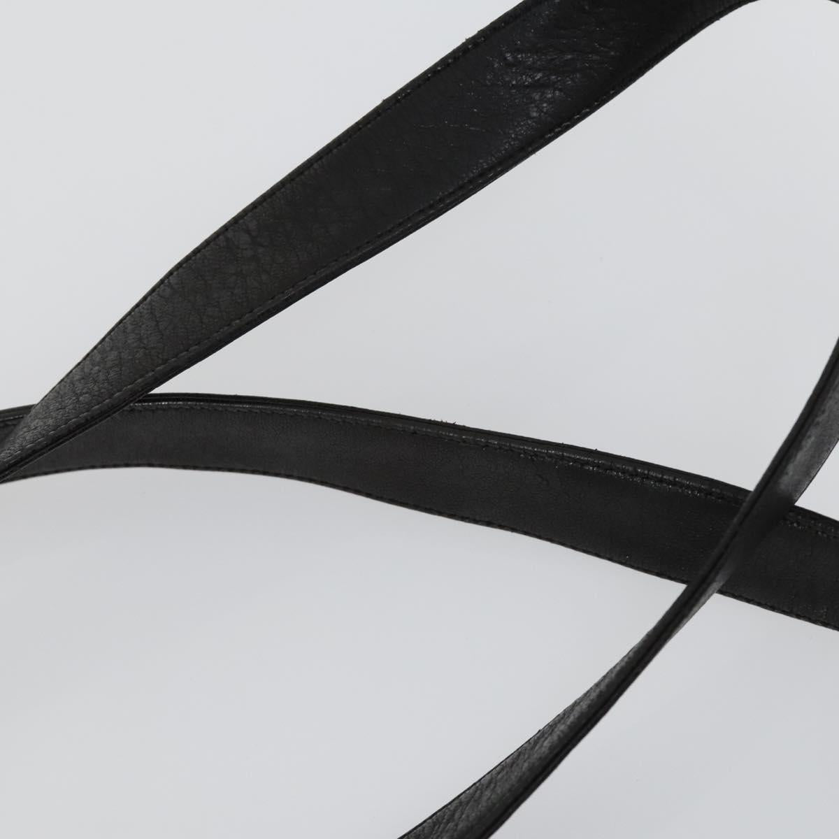 CHANEL Tote Bag Vinyl Black Gold CC Auth bs31121