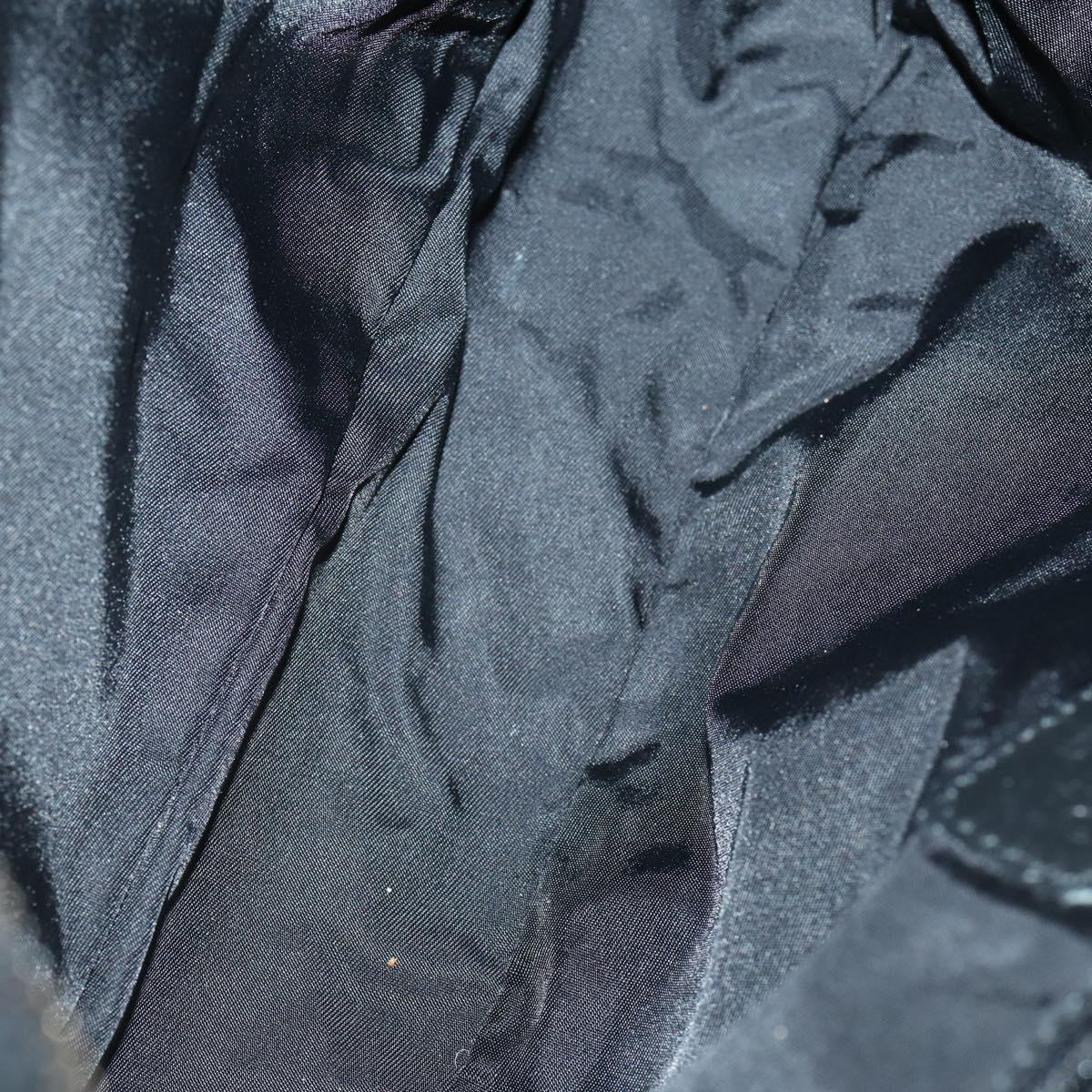 CHANEL New Wave Hand Bag Nylon 2way Black Silver CC Auth bs31122