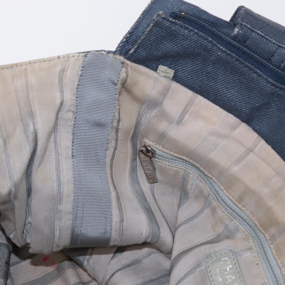 CHANEL Tote Bag Denim Blue CC Auth bs31125