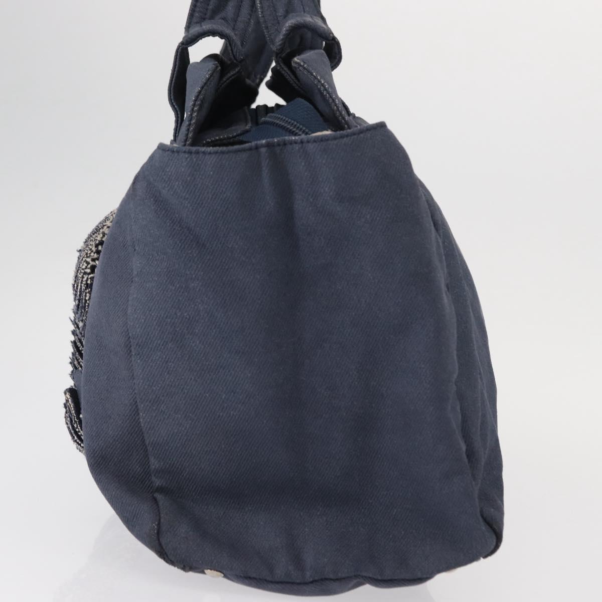 CHANEL Tote Bag Denim Blue CC Auth bs31125