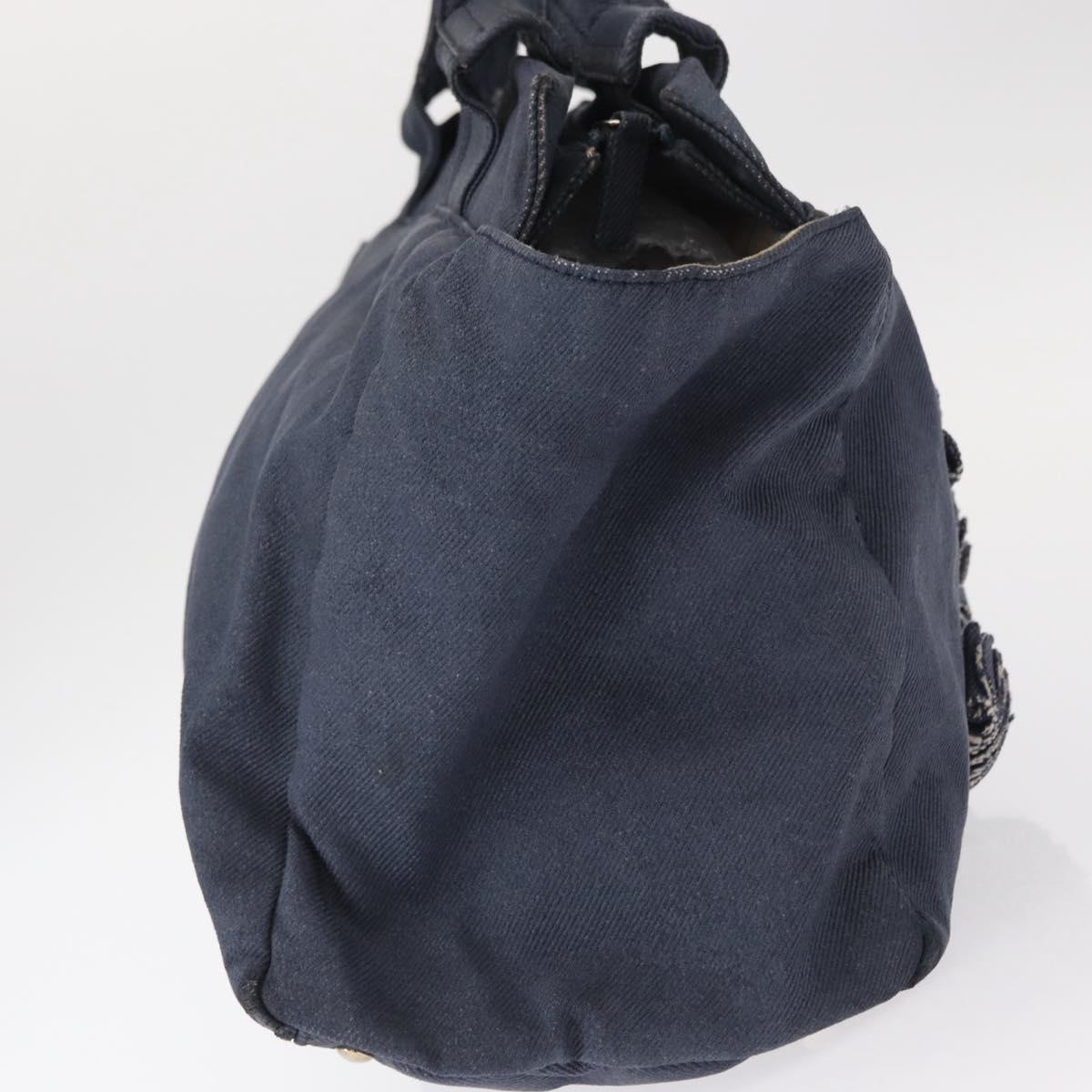 CHANEL Tote Bag Denim Blue CC Auth bs31125