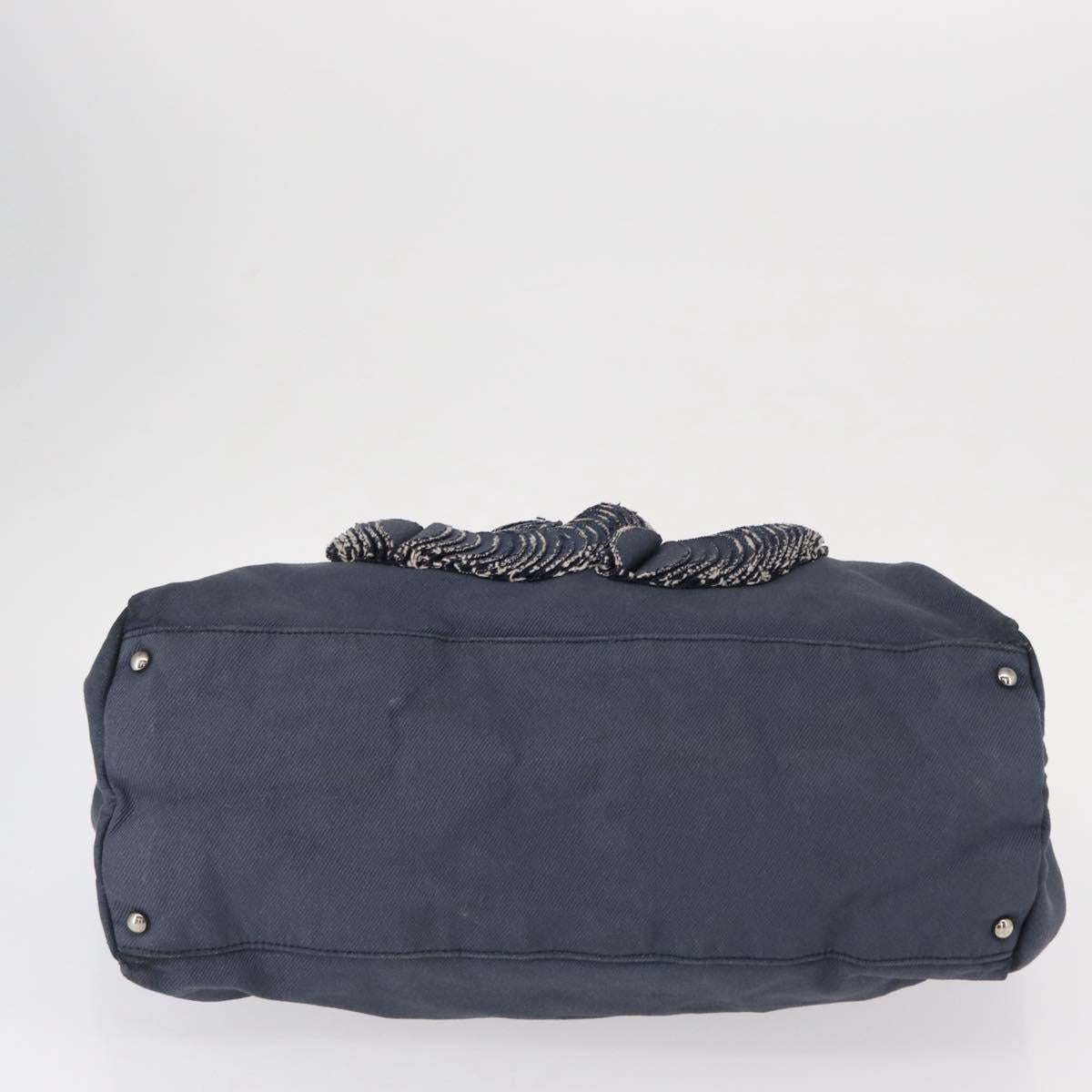 CHANEL Tote Bag Denim Blue CC Auth bs31125