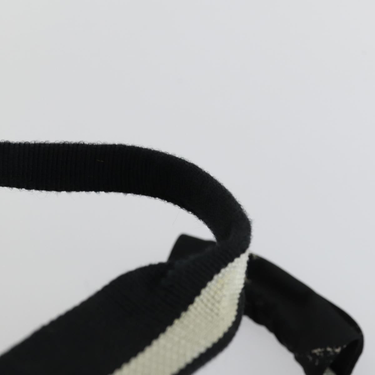 CHANEL Travel Line Boston Bag Nylon Black CC Auth bs31126