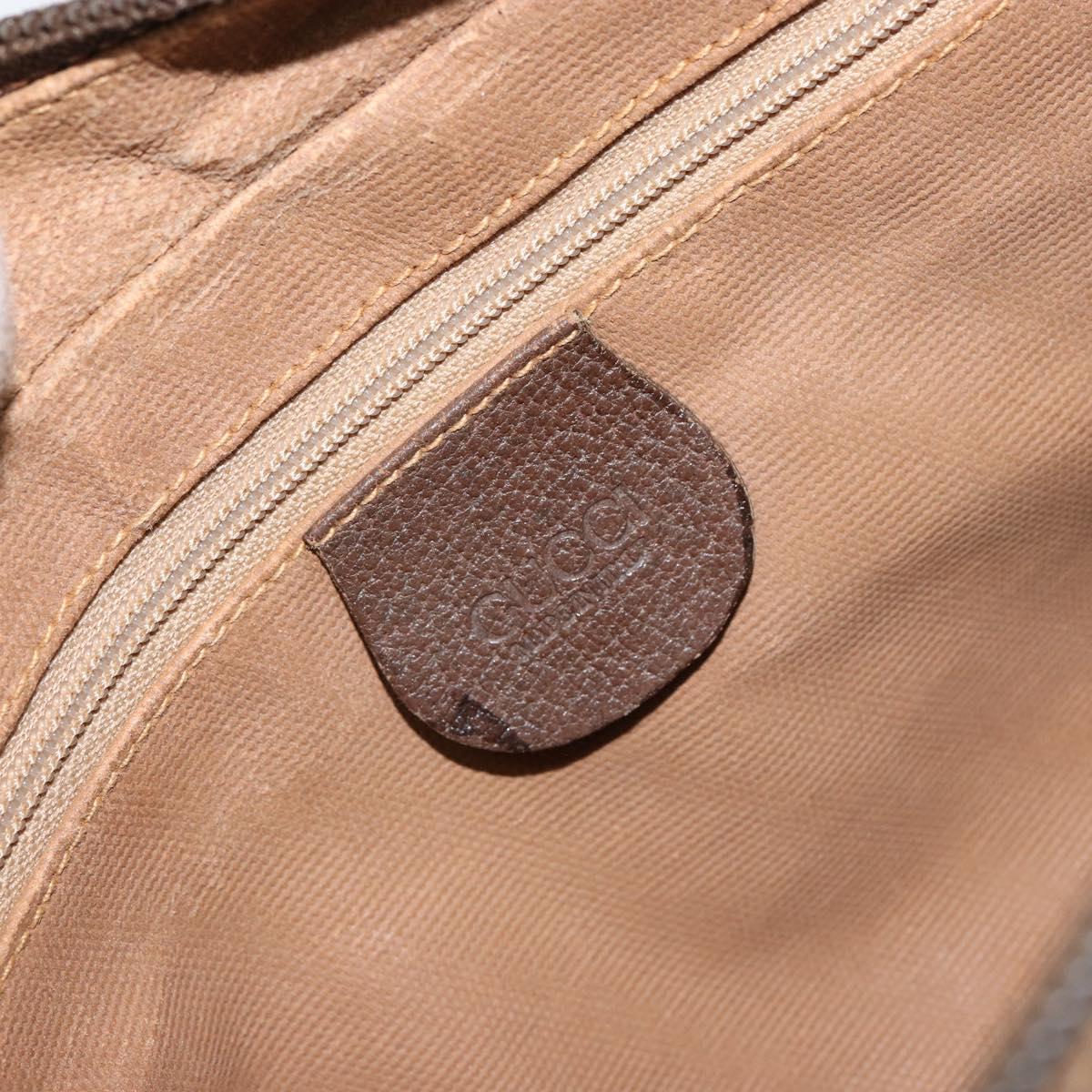 GUCCI GG Supreme Clutch Bag PVC Leather Beige Gold 014 58 6086 Auth bs31128