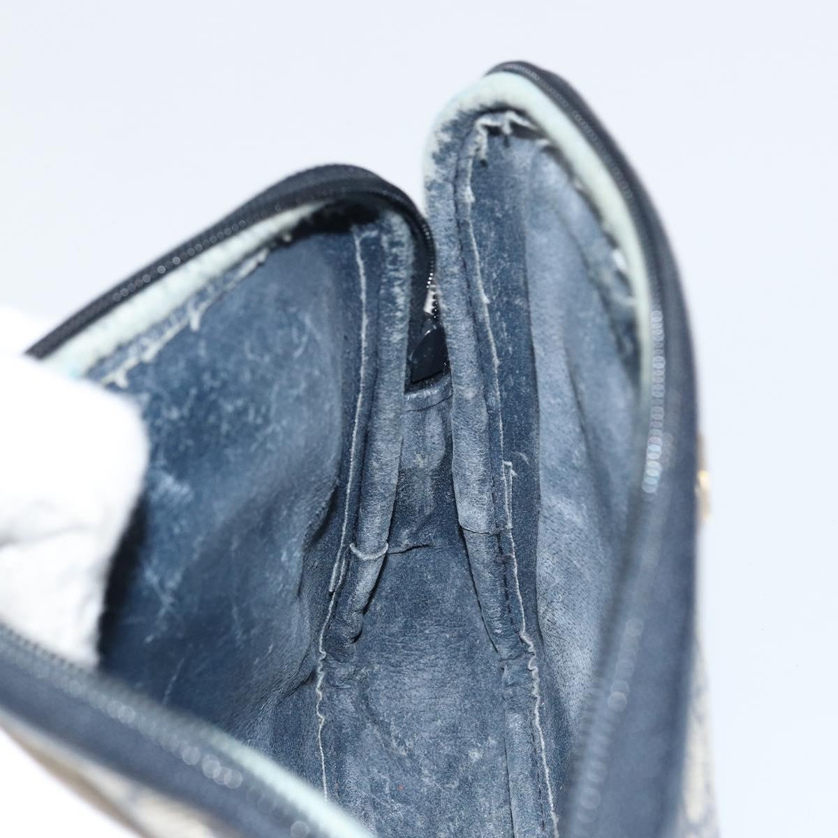 GUCCI GG Supreme Shoulder Bag PVC Navy Gold 97 02 068 Auth bs31133