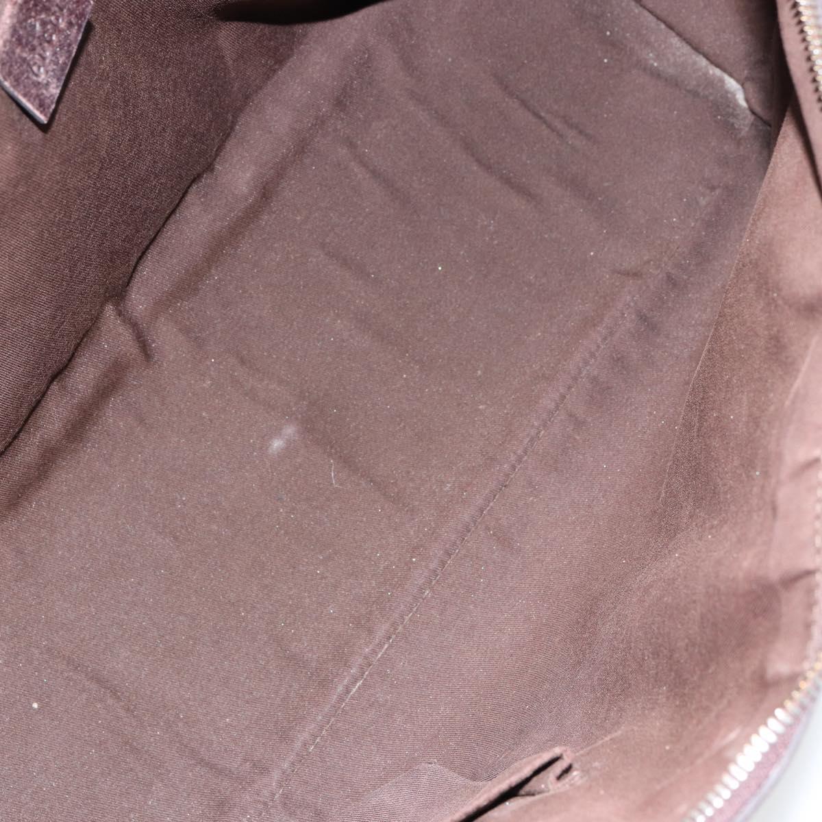 GUCCI GG Canvas Web Sherry Line Tote Bag Beige Gold 177052 Auth bs31134