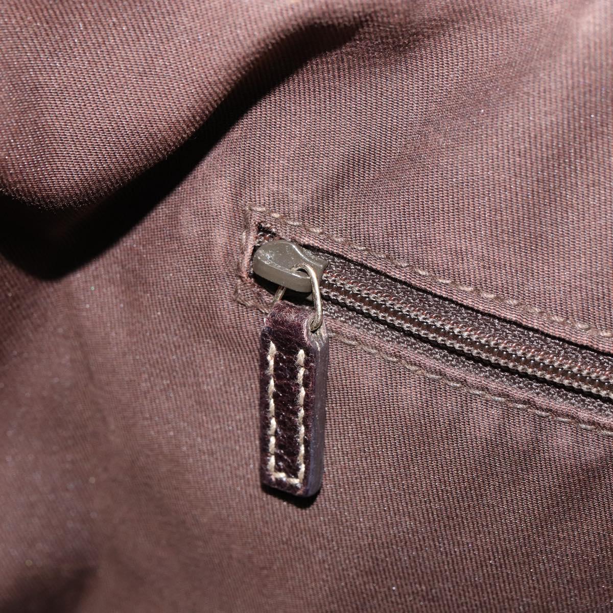 GUCCI GG Canvas Web Sherry Line Tote Bag Beige Gold 177052 Auth bs31134