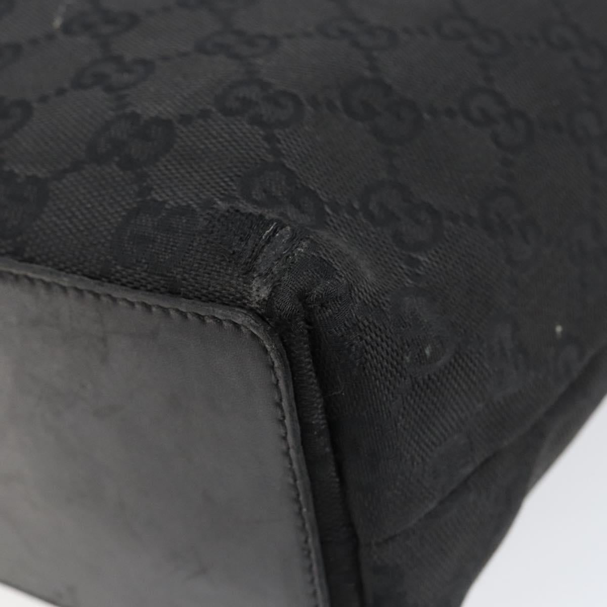 GUCCI GG Canvas Tote Bag Beige Silver 31244 Auth bs31136