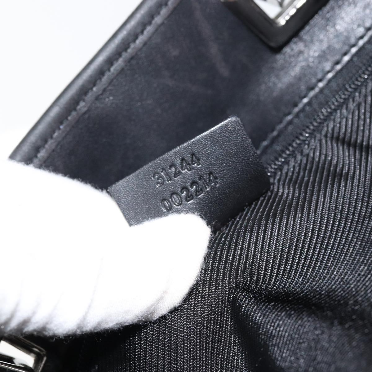 GUCCI GG Canvas Tote Bag Beige Silver 31244 Auth bs31136