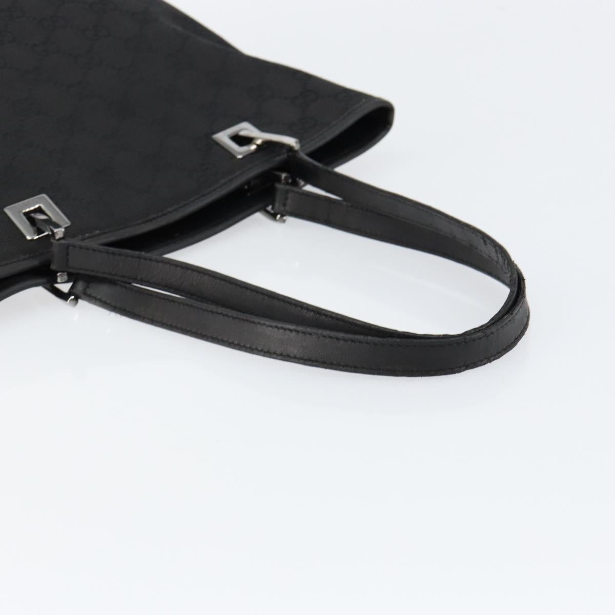 GUCCI GG Canvas Tote Bag Beige Silver 31244 Auth bs31136