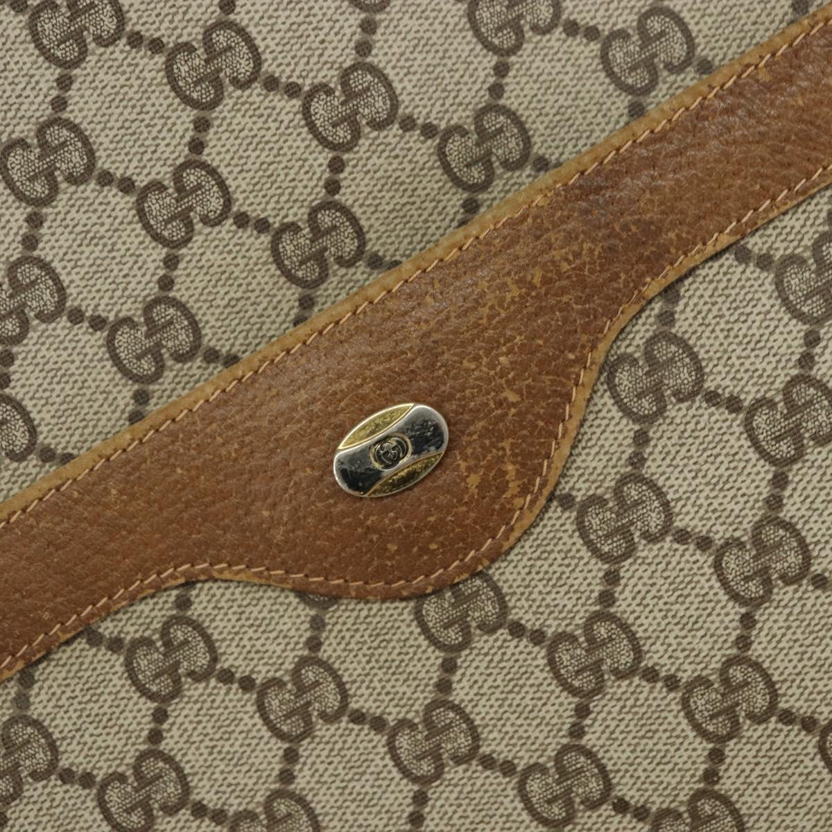 GUCCI GG Supreme Web Sherry Line Tote Bag PVC Beige 40 02 003 Auth bs31138