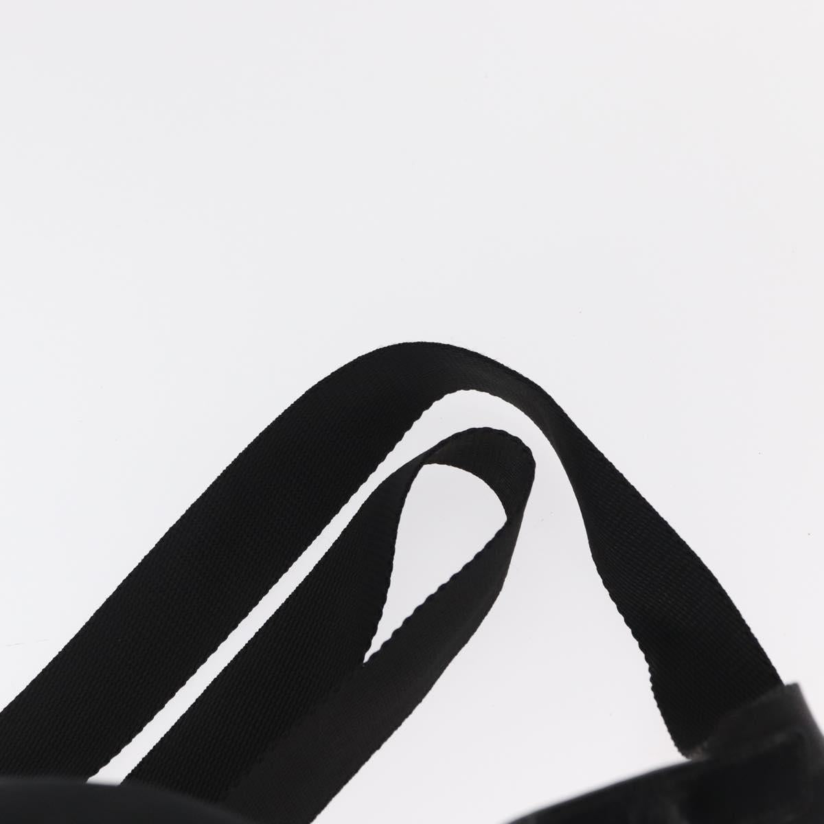 PRADA Backpack Nylon Black Silver Auth bs31149