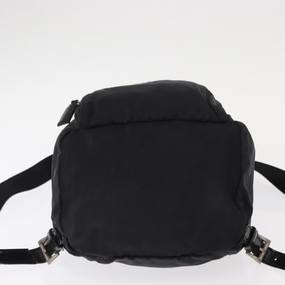PRADA Backpack Nylon Black Silver Auth bs31149