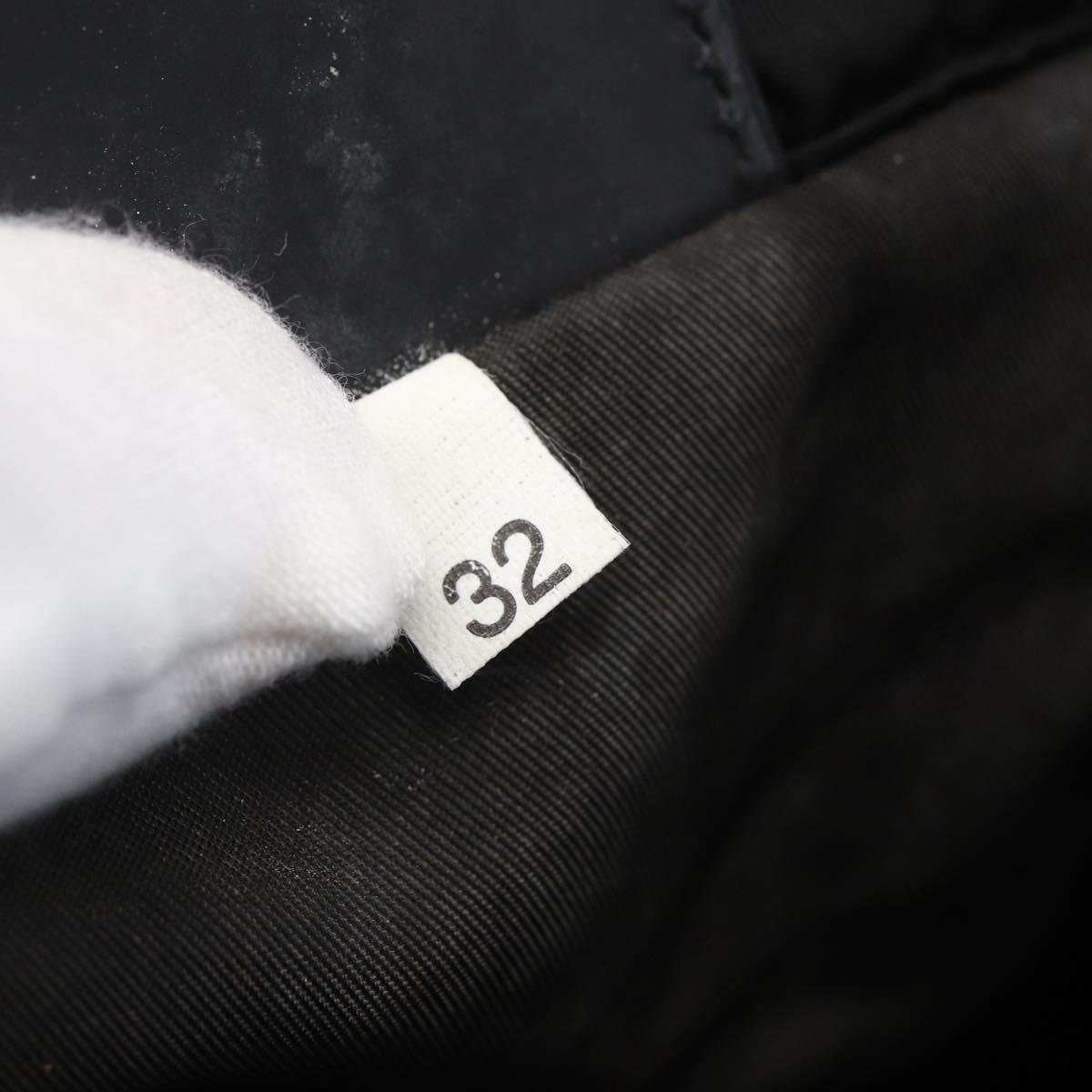 PRADA Shoulder Bag Nylon Black Silver Auth bs31158