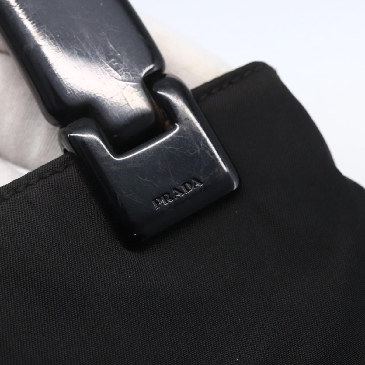 PRADA Hand Bag Nylon Black Auth bs31162