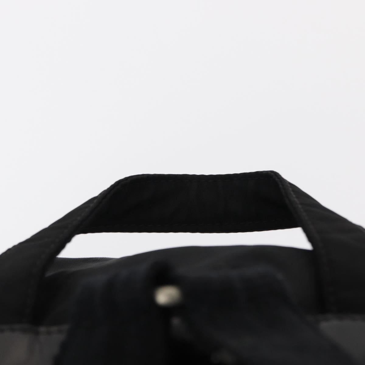 PRADA Backpack Nylon Black Silver Auth bs31164