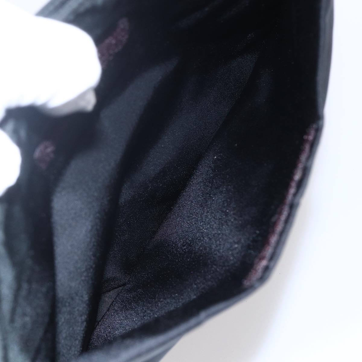 PRADA Shoulder Bag Nylon Black Silver Auth bs31168