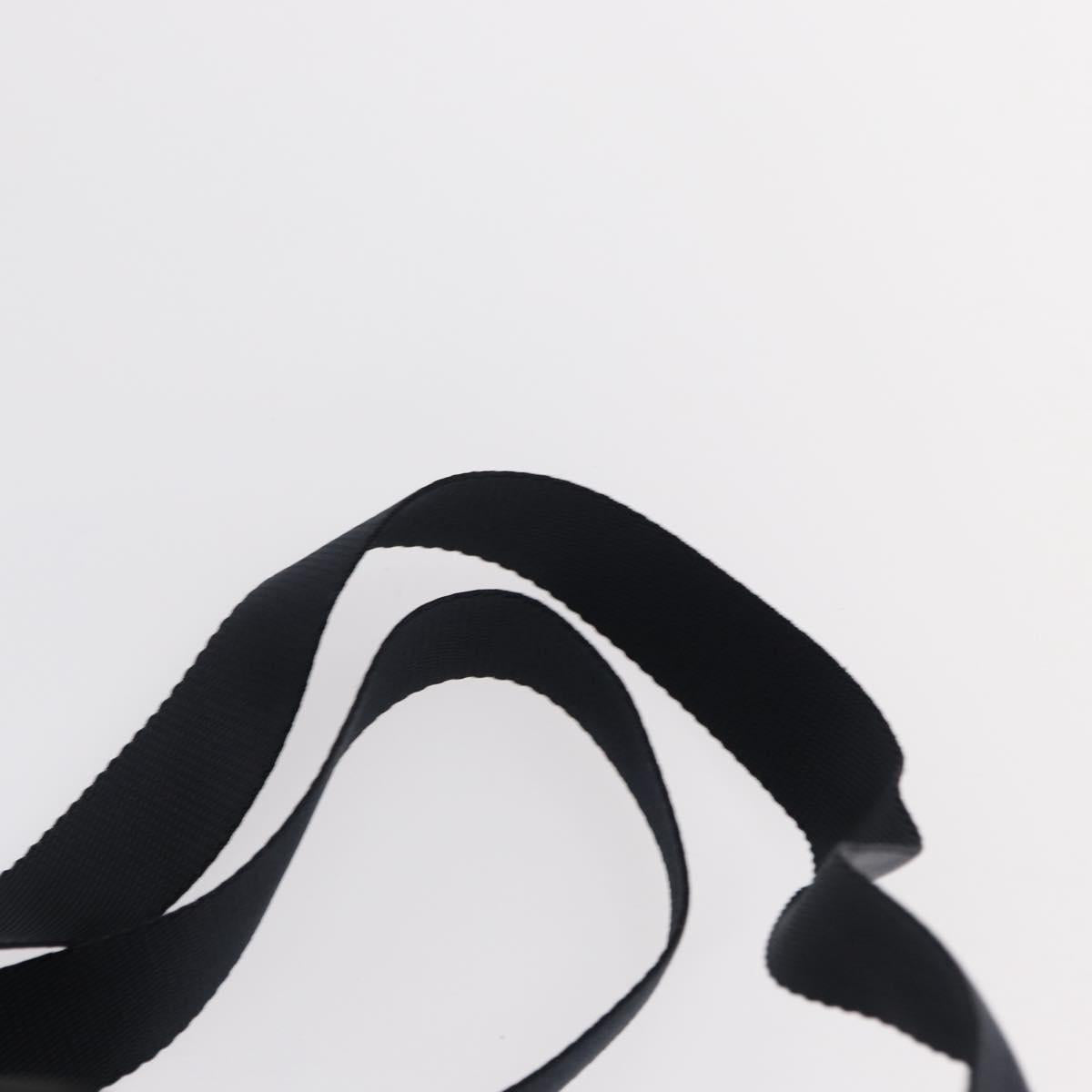 PRADA Backpack Nylon Black Silver Auth bs31169